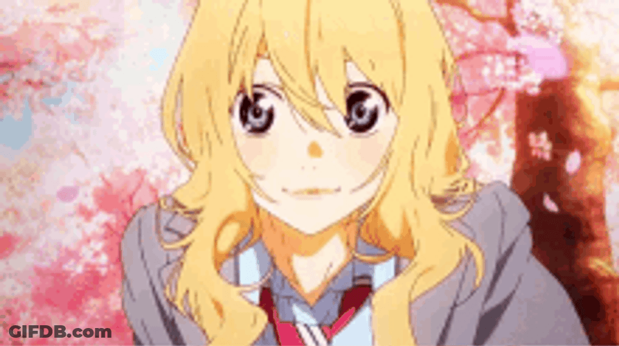 Your Lie In April Kaori Miyazono Handing Food GIF