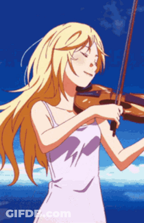 Your Lie In April Kaori Playing Violin GIF