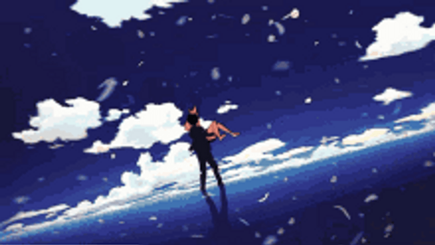 Your Lie In April Kosei Carrying Kaori GIF