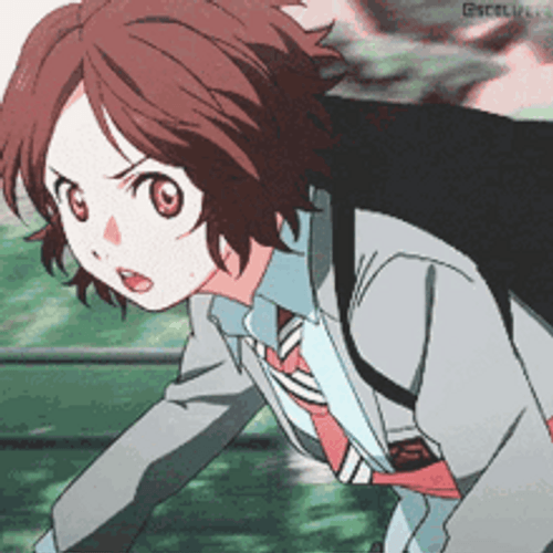 Your Lie In April Tsubaki Sawabe Riding Bicycle GIF