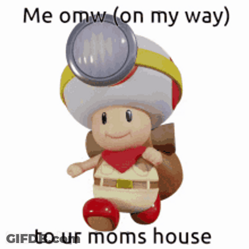 Your Mom On My Way Captain Toad Walking GIF