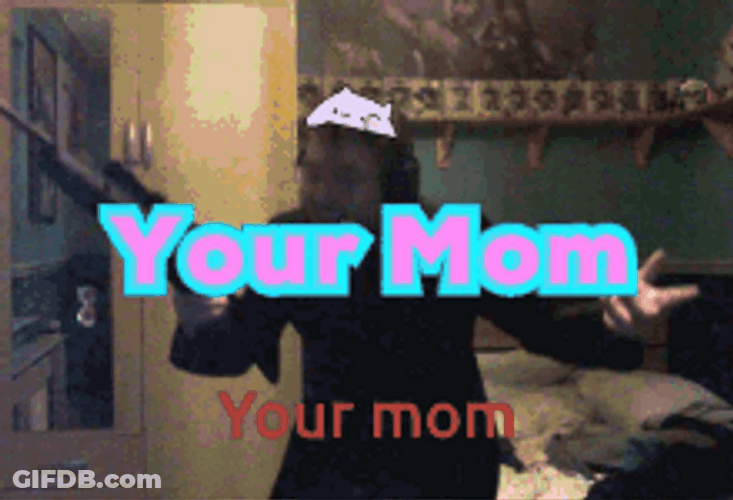Your Mom Playing Game Shotgun Meme Edit GIF