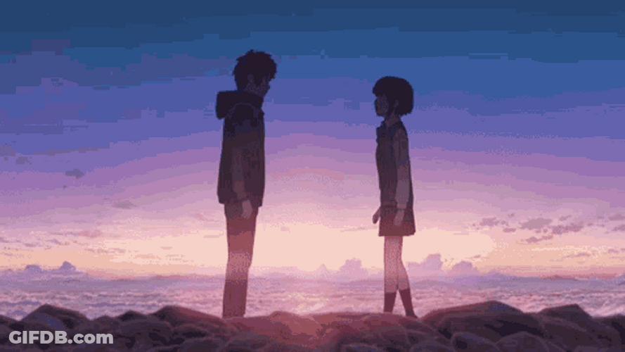 Your Name Anime Couple Mitsuha Taki GIF