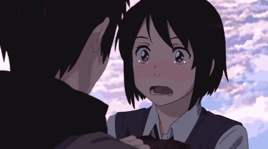 Your Name Crying Mitsuha Miyazumi GIF
