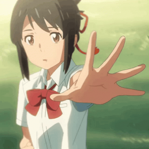 Your Name Kimi Grab My Hand GIF