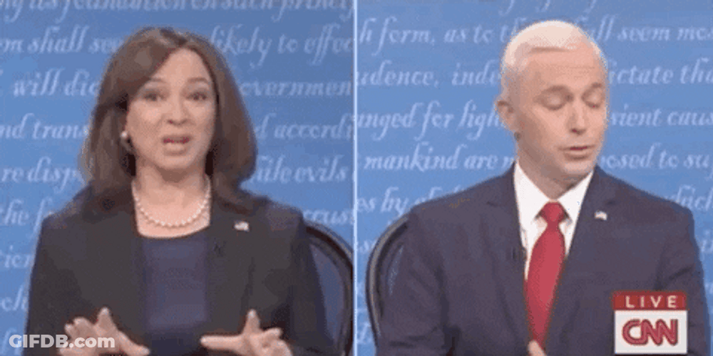 Your Talking And Im Speaking Kamala Harris GIF
