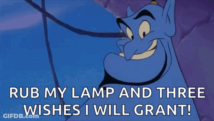 Your Wish Is My Command Genie GIF