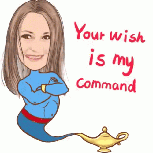 Your Wish Is My Command Girl Genie GIF