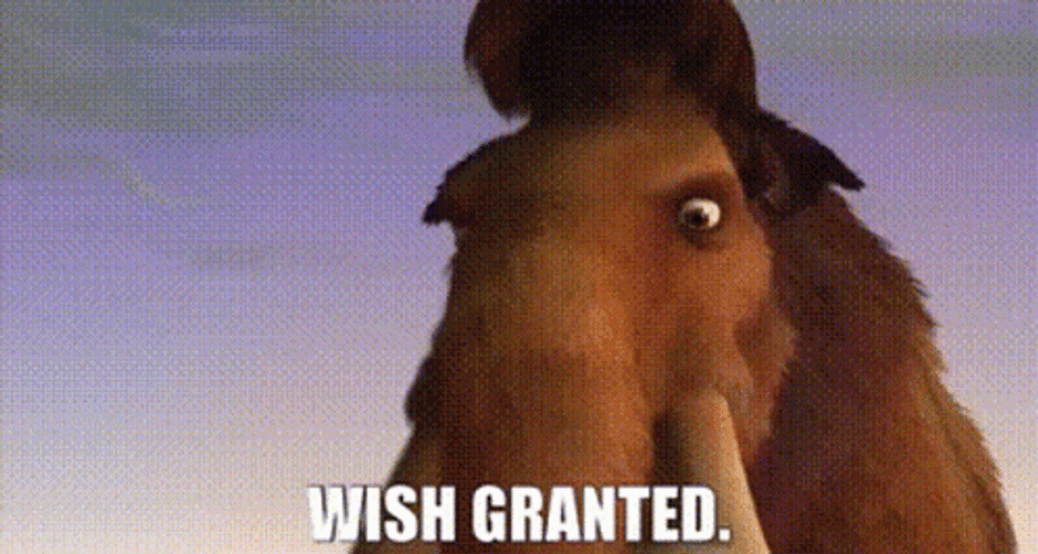 Your Wish Is My Command Ice Age GIF