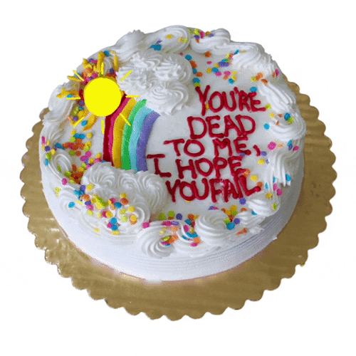Youre Dead To Me Cake Design GIF