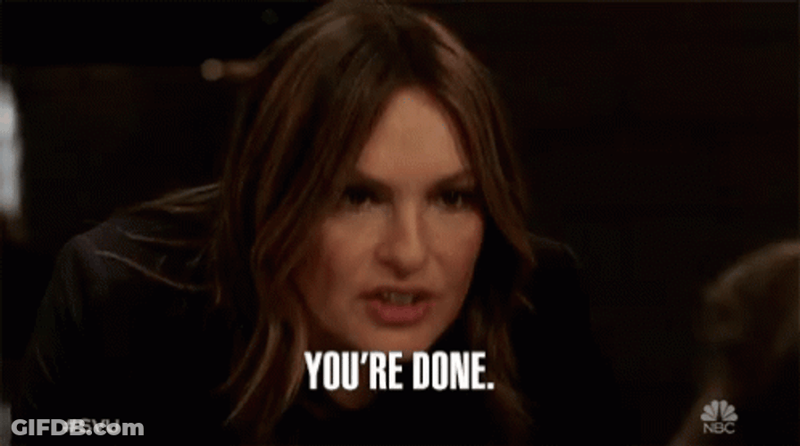 Youre Done Olivia Benson Law And Order GIF