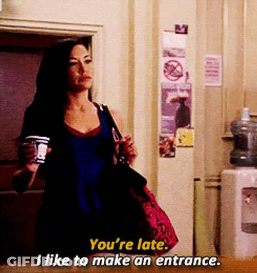 Youre Late Santana Lopez GIF