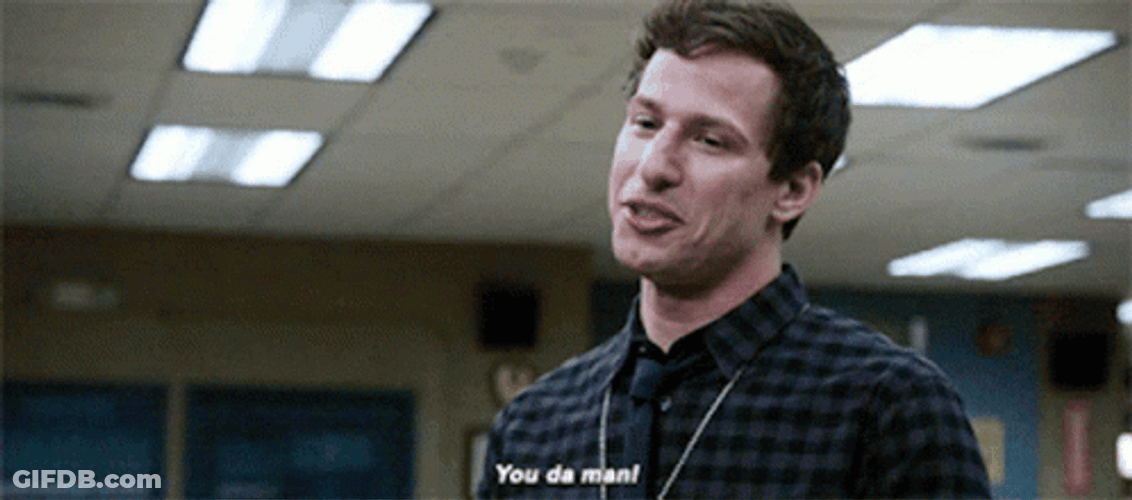 Youre The Man Andy Samberg GIF