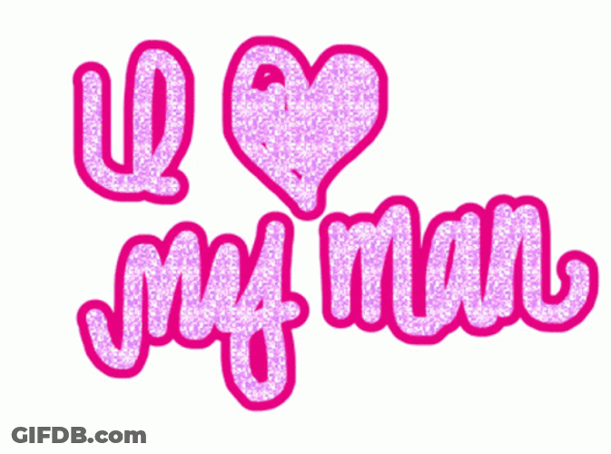 Youre The Man Pink Glitters GIF