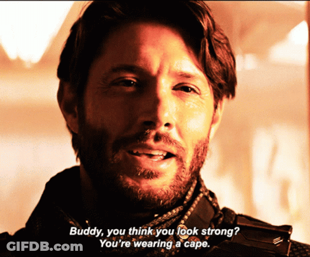 Youre Wearing Cape Soldier Boy GIF