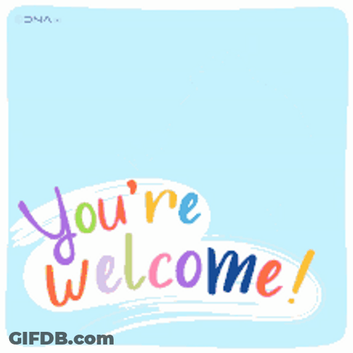 Youre Welcome Cute Pink Bird Peeking GIF