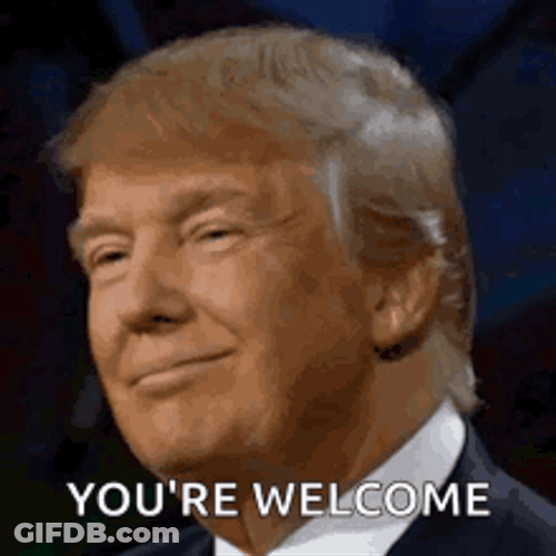Youre Welcome Donald Trump Wink GIF
