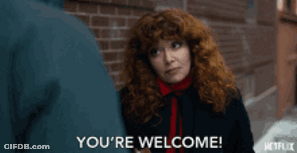 Youre Welcome Nadia Vulvokov Russian Doll GIF