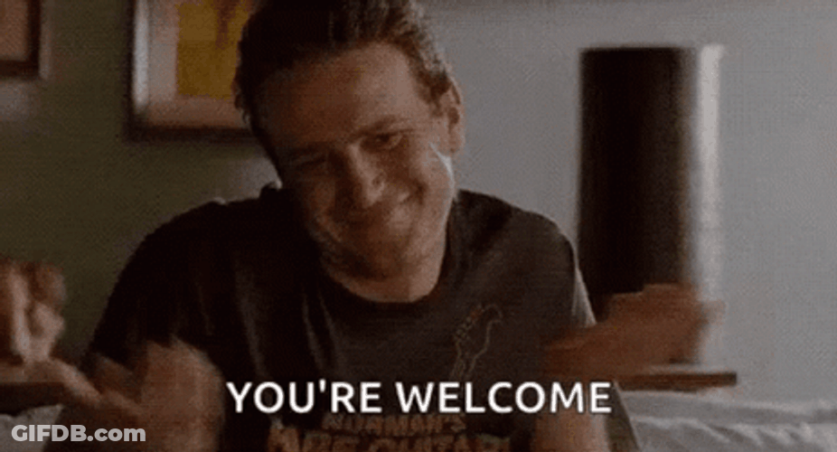 Youre Welcome No Problem Shrug Jason Segel GIF