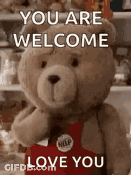 Youre Welcome Ted Love You Blow Kiss GIF