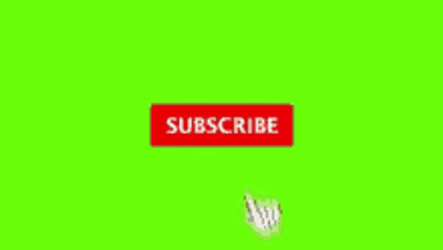Youtube Subscribe Click Subscribed Green Screen GIF