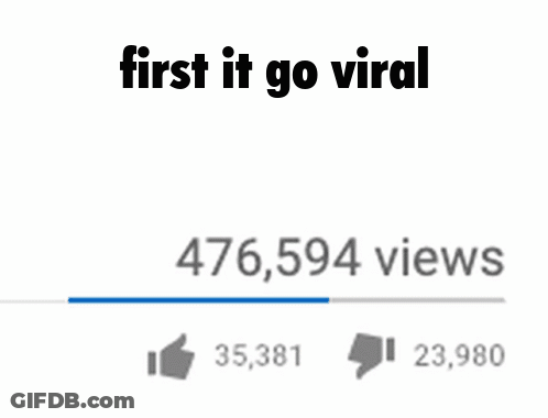 YouTube Video 105,578,838 Views Thumbs Up GIF