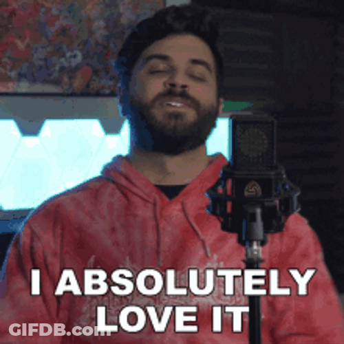 Youtuber Andrew Baena Absolutely Love It Reaction GIF
