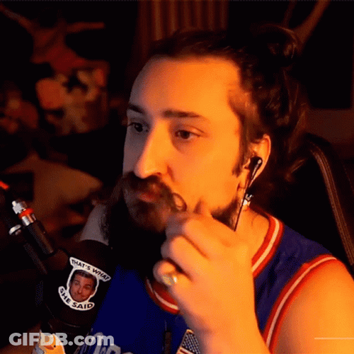 Youtuber Godku Curling Mustache GIF