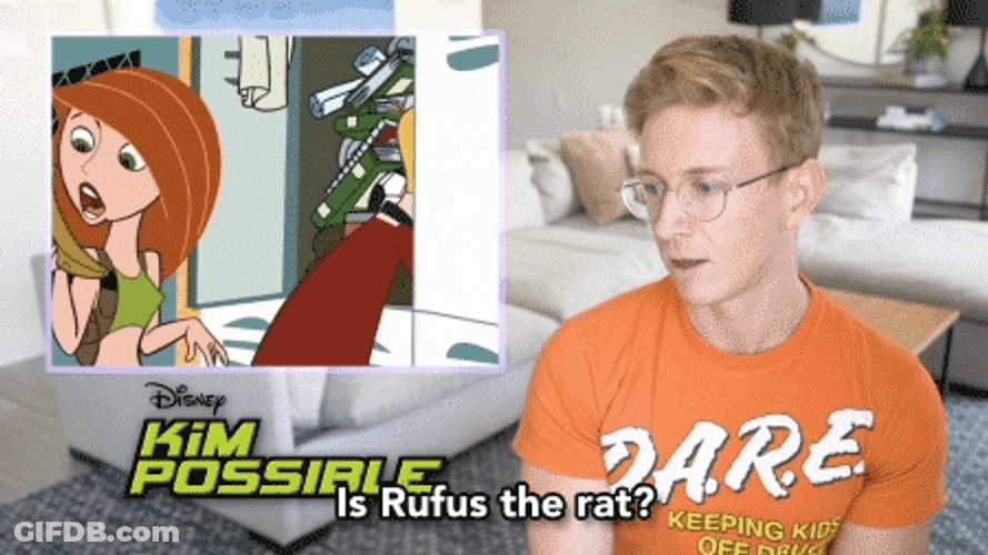 Youtuber Is Rufus A Rat Kim Possible GIF