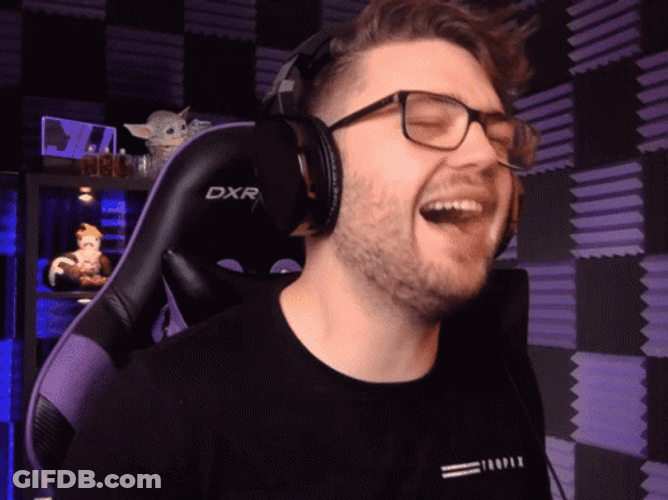 Youtuber Jawoodle Lmao While Streaming GIF