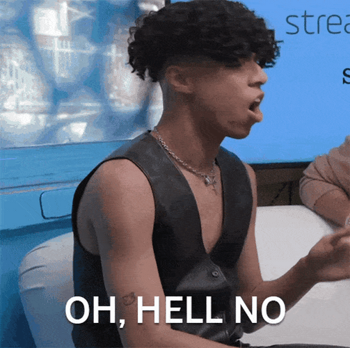 Youtuber Larray Disagree Hell No GIF