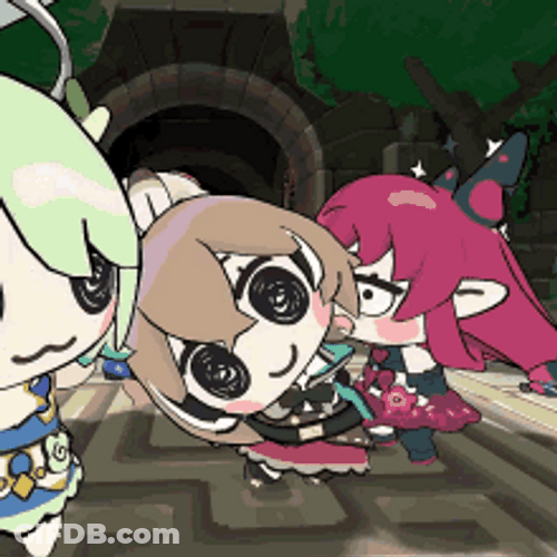 Youtuber Nanashi Mumei Scary Surprise Animation GIF