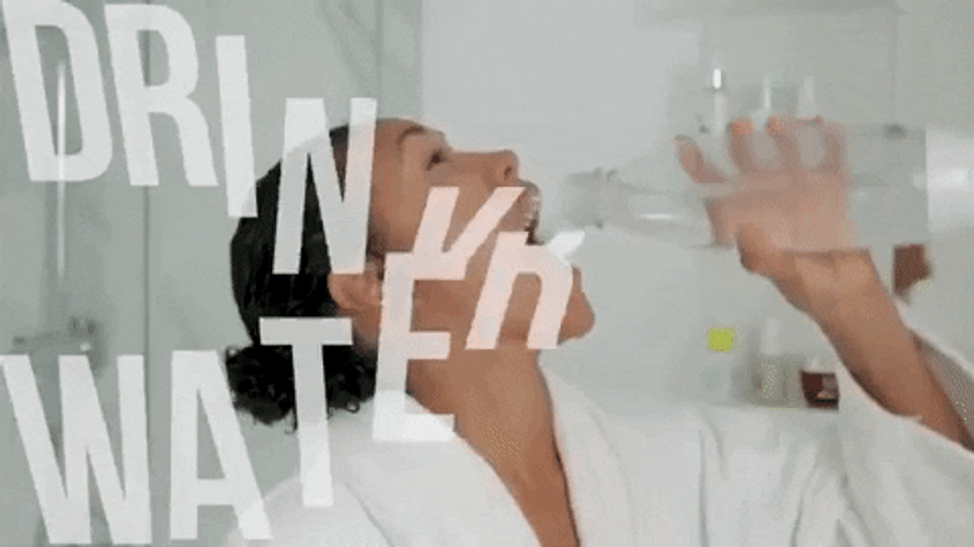 Youtuber Shameless Maya Drink Water Rapidly GIF