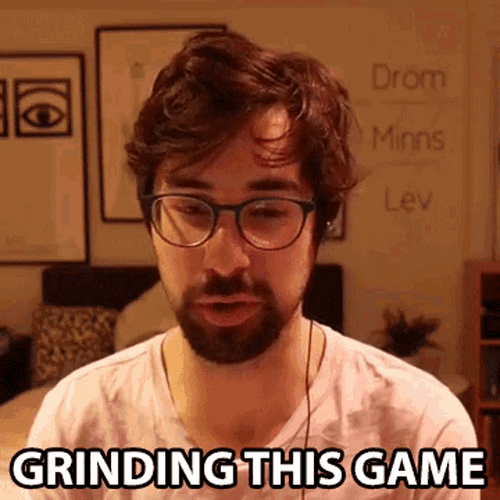 Youtuber Wolfe Glick Grinding This Game GIF