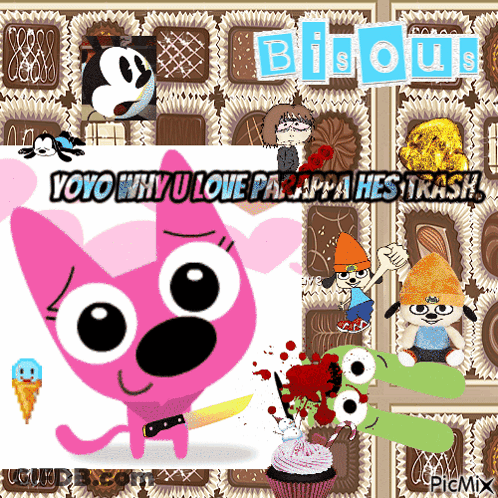 Yoyo Why U Love Parappa Hes Trash Poster GIF