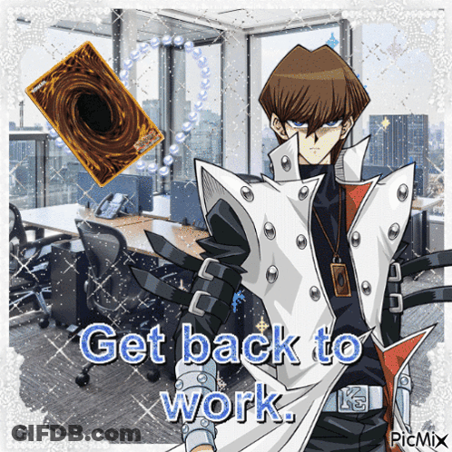 Yu-Gi-Oh Character Get Back To Work GIF