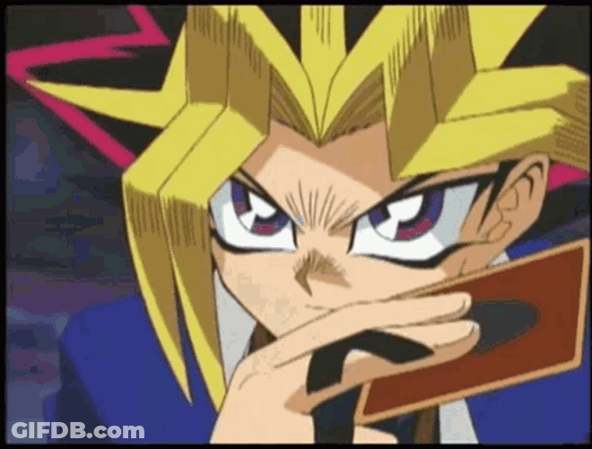 Yu Gi Oh Uses Uno Reverse Card GIF