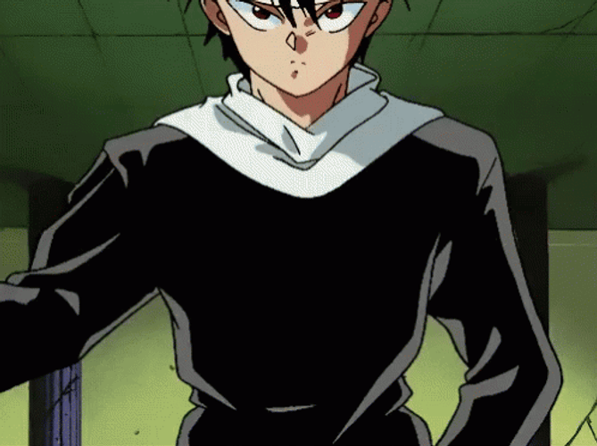 Yu Yu Hakusho Hiei Take Off  Clothes Fierce GIF