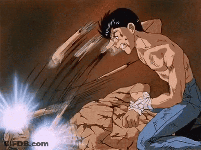 Yu Yu Hakusho Yusuke Fighting GIF