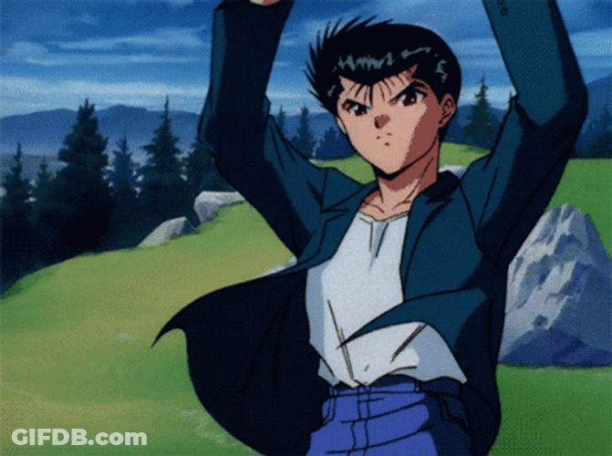 Yu Yu Hakusho Yusuke Ray Gun GIF