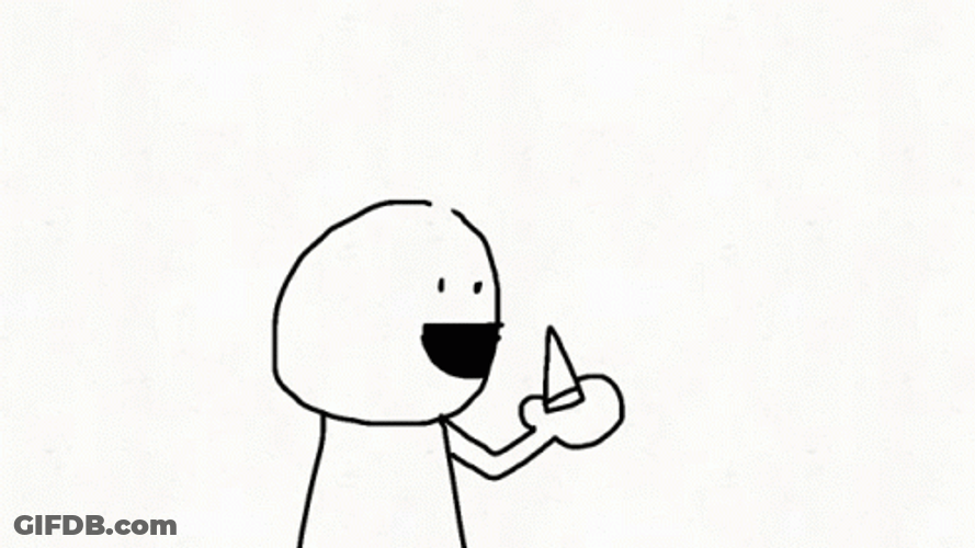 Yuck Suck Your Arm Stick Figure GIF