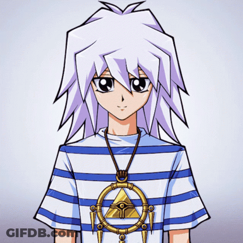 Yugioh Bakura Yami Transformation GIF