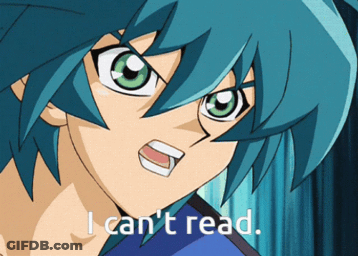 Yugioh Jesse Anderson Can't Read GIF
