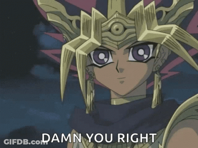Yugioh Pharaoh You're Right GIF