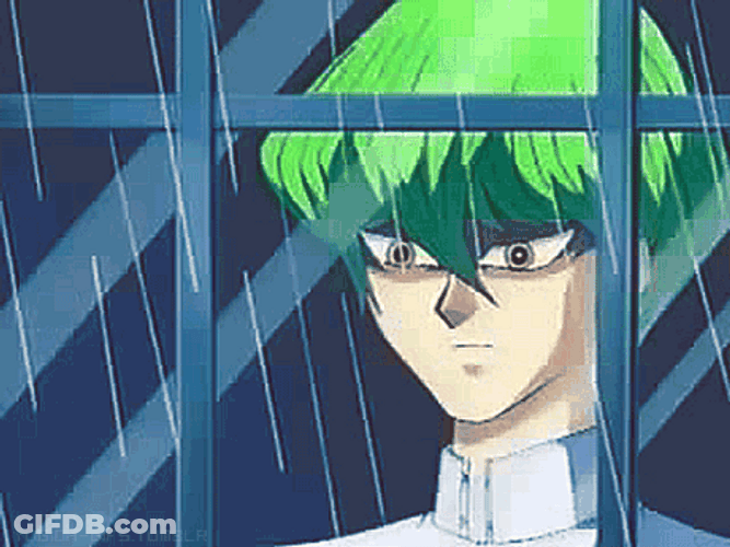Yugioh Seto Kaiba Sad Green Hair GIF