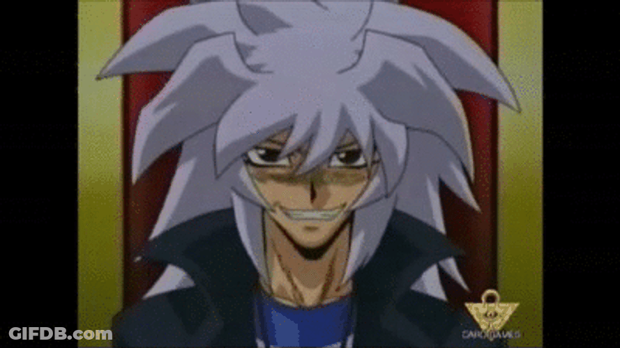 Yugioh Smiling Bakura GIF