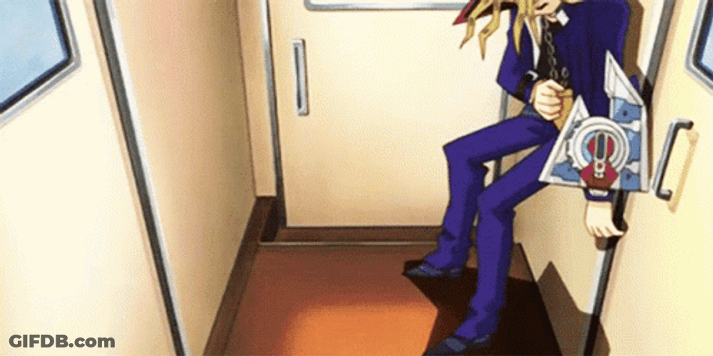Yugioh Yami Slamming On Floor GIF