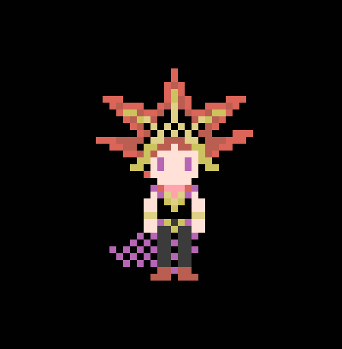 Yugioh Yugi Mutou Pixelated Dancing GIF