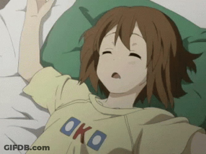 Yui Hirasawa Anime Sleep GIF