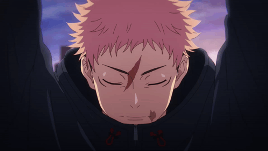 Yuji Itadori Eyes Close GIF